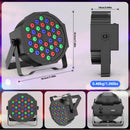 U'King 4PCS 36 LED Par Light with Bag DMX512 RGB LED Stage Flat Par Light Sound Activated Effect for DJ Party Disco Stage Light