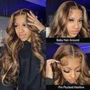Silkwave 30 Inch Highlight Wig Body Wave 13x6 Hd Lace Frontal Wigs 100% Human Hair 13x4 Hd Lace Front Human Hair Wigs For Women