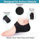Plantar Fasciitis Heel Spur Foot Support With U-Shaped Silicone Gel Heel Cups for Heel Pain Relief Insoles for Man Woman Walking
