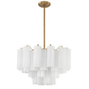 Amber Murano Glass Ceiling Chandelier Round for Dining Living Room Bedroom Modern Murano Glass Pendant Chandelier Light