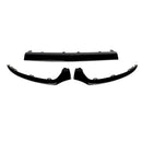Front Splitter For Mercedes-Benz W205 C180/C200/C250/300 Sport Black 2015-2018 3PCS Front Bumper Lip Trim Molding