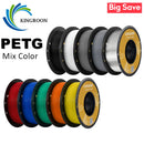 KINGROON PETG 3D Printer Filament 1.75mm 5KG 10KG Mix Color 3D Printing Material 1kg/roll  petg Plastic For FDM 3dprinter