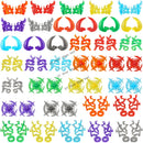 5PCS Cartoon Special Effects Pieces Arm Fist Wind Lightning Leg Flames Weapons Accessories Assemble Scene Bricks Kids for Toys