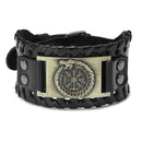 2022 Dragon Totem Viking Compass Bracelet Men's Bracelet New Fashion Synthetic Leather Nordic Rune Bracelet Accessories Jewelry