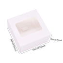 6Pcs Black/White Kraft Paper DIY Gift Box With Window Wedding Birthday Party Decoration Cake Packaging Box Event Party Gift Case