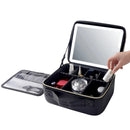 Professional High-capacity Multilayer Portable Travel Makeup Bag Strap Black