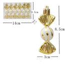 6pcs Christmas Lollipop Candy Cane Pendant Xmas Tree Hanging Ball Ornaments Christmas Decorations for Home 2025 New Year Gift