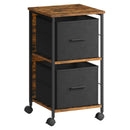 VASAGLE file wardrobe with 2 drawers, print stand, for A4, letter format, hanging system, storage box, Home Office