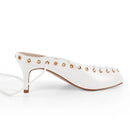 The Atelier Mule | Closed-Toe Kitten Heel Stiletto Summer Sandal