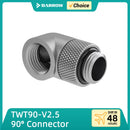 Barrow 90 Degree Rotary Fitting TWT90-V2.5 Matte Silver Angled Connector PC Gaming Water Cooling Building Accessories