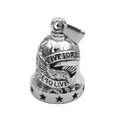 Eagle Biker Cross Jesus Bell Pendant Stainless Steel Norse Viking Warrior Spartacus Helmet Rose Lady Rider Saint Mary Jewelry