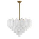 Amber Murano Glass Ceiling Chandelier Round for Dining Living Room Bedroom Modern Murano Glass Pendant Chandelier Light