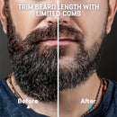 The Beard Men's Beard Trimmer - 20 Length Adjustable Cordless Clipper for Facial & Body Manscaping