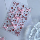 The Bow Heart Archive | 3D K-Pop Photocard Sticker Set for Scrapbooks, Journals & Phone Cases