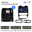 AWESAFE PX9 车载收音机 适用于 雷诺 Clio 4 2012-2019 无线 Carplay 屏幕 安卓自动立体声 GPS 导航 FM RDS BT SWC
