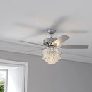 52 Inch Chandelier Ceiling Fan Light with 5 Blades and Remote Control