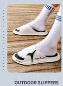 Fashion&Sport Men's Slippers PVC Soft Sole Non-slip Slides Casual Outdoor Beach Flip Flops Home Bathroom Couples Slippers New Sa
