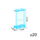 MARUMINE MOC Build Block Part Window Glass House Transparent Wall Panel 87552 87544 60581 87543 59349 Creative Brick Accessories