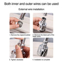 2021 360 Degree Swivel Kitchen Faucet Aerator Adjustable Dual Mode Sprayer Filter Diffuser Water Saving Nozzle Faucet Connector