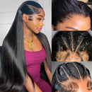 13x6 HD Lace Human Hair Wig Pre Plucked Bone Straight Lace Front Human Hair Wigs For Woman 200 Density 5x5 HD Lace Closure Wig 13x6 HD Lace Front Wigs Human Hair 200 Density Soft Silky Straight Human Hair Lace Frontal Wigs fo