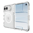 Luxury Clear Shockproof Hinge Bracket Phone Case For iPhone 18 Duo For iPhone 18 Fold Ultra Magnetic Folding Hard Protect Cover