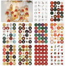 1sheet Merry Christmas Stickers Santa Claus Gifts number Seal Labels Stickers merry Xmas Decor for home new year Labels Navidad