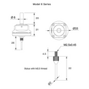 CNC 3D触觉传感器，这是适用于V6 3D触觉传感器/寻边器的不锈钢探针头。