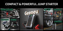 Portable Car Jump Starter With Air Compressor, 3000A Peak(7.5L Gas, 6.5L Diesel) , Jump Starter Battery PackWith150 PSl Tire Inf