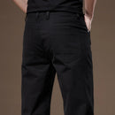 97% Cotton 2024 Autumn Men's Clothing Business Trousers Men Straight Casual Pants Men's Pants Cotton Black Gray Khaki Brand