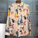 FANIECES Luxury Women's Shirt Elegant Office Ladies Business Shirt 2025 Spring Long Sleeve Lapel Designer Brand Shirts Blusas