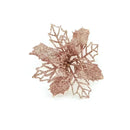 5pcs 9cm Large Artificial Flowers Christmas Tree Pendant Hollow Simulated Flower Christmas Decoration For Wedding Party New Year