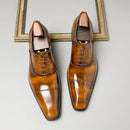 The Milan | Italian Patent Leather Oxford — Hand-Lasted Formal Business Shoe