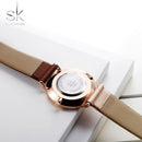 Shengke原创设计女士手表创意时尚女士石英腕表SK女式钟表机芯Montre Feminino手表