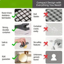 [Black Vegetable Slicer] 16-In-1 Multi-Functional Vegetable Chopper, Professional Onion Dicer, Kitchen Food Slicer And Dicer With 8 Replaceable Blades & Storage Container, Ideal Gift For Kitchen Lovers
