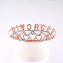 Black Gold Just Divorced Sash Tiara Crown Headband for Women Happy Divorce Party Decoration Supplies Favor Gifts