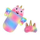 Doll Sleeping Bag for 43cm Dolls Lovely Unicorn Pillow 17-18inch Baby New Born Dolls Accessories American Girl's Birthday Gift