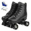 户外热门滑冰运动鞋双排溜冰鞋PU皮滚轴溜冰鞋四轮休闲鞋透气舒适
