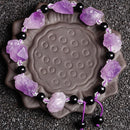 Natural Amethyst Diy Bracelet Irregular Healing Stone Purple Gravel Mineral Specimen Raw Quartz Crystal Necklace Gifts Jewelry