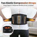 Cordless Hot Waist Belt Massager Lower Back Support Lumbar Protector Back Heated Vibration Massage Waist Brace Relief Pressure