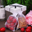 1-200pcs Organza Drawstring Pouches, Gift Bags Candy Jewelry Party Wedding Favor Bags Gift for Christmas Candy Wedding Birthday