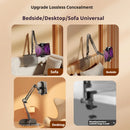 Adjustable Bedside Phone Stand Suitable For Ipad Tablet Multifunctional Metal Extendable Lazy Person Watching Tv On The Bed