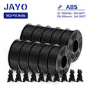 JAYO PLA PLA PLUS ABS PETG SILK Filament 1.75MM 10 Rolls / Set Refills Non-toxic PLA Meta 3D Printer Filament DIY Gift