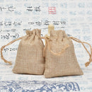 Burlap Gift Bags with Drawstring, Jute Bags, Linen Sacks, Storage Bags for Wedding Favors, Party Jewelry Pouches, 10Pcs