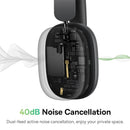 Baseus H1 ANC Bluetooth 5.2 Headsets Wireless Headphones, 40db Active Noise Cancellation, 70h Battery Life, 40mm Driver Unit