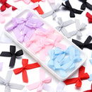 50Pcs/Lot 3.5*4cm Colourful Ribbon Bows Polyester Handmade Satin Bow DIY Sewing Crafts Decoration Gift Bouquets Party 2030