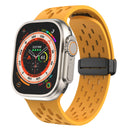 Silicone Bracelet Correa For Apple Watch Ultra band 46mm 49mm 45mm 44mm 42mm 40mm 41mm Magnetic Strap iWatch Series 10 9 8 SE 7