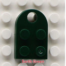 50pcs DIY Building Blocks 3176 Brick Heart Necklace/Key Ring Toys 2x 3 Heart-shaped Multicolor Educational Toy Gift for Children