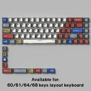 Comic Mixed Lights PBT Keycaps Cherry Profile Five-sided Dye Sub Keycap For ISO Layout Mechanical Keyboard Alice Split Spacebar