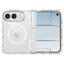 Luxury Clear Shockproof Hinge Bracket Phone Case For iPhone 18 Duo For iPhone 18 Fold Ultra Magnetic Folding Hard Protect Cover