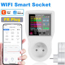 BR Plug Tuya Smart WiFi Socket Digital Current Voltmeter AC Power Meter Time Power Energy Tester Wattmeter US UK AU FR EU Plug